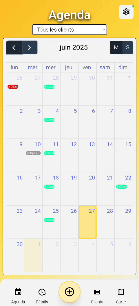 Démonstration de l’agenda Prestago